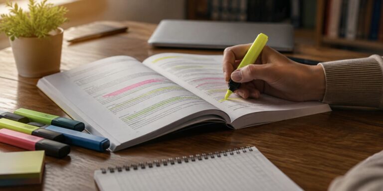 Cómo subrayar un texto para estudiar sin marcarlo todo